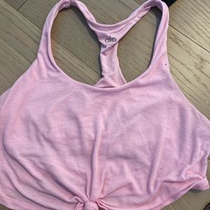 Cropped alo tank top